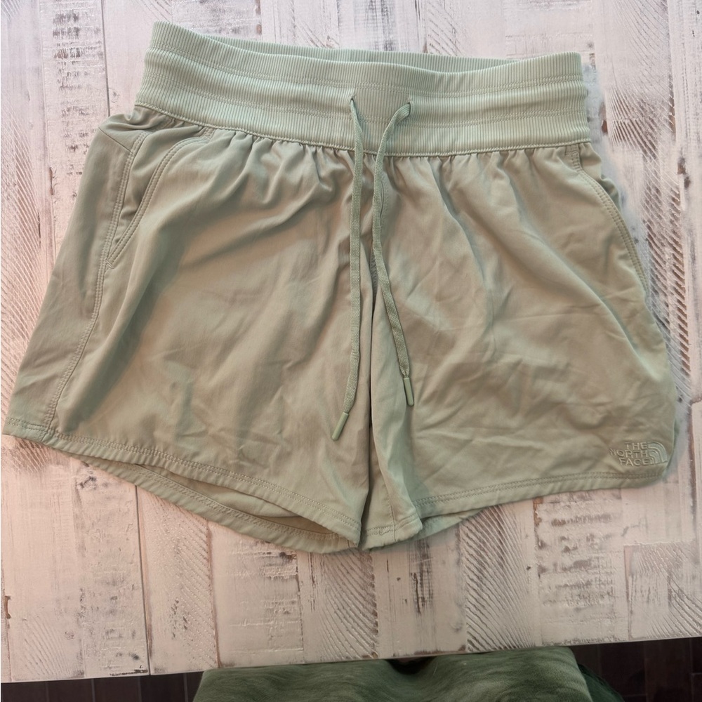 The North Face Light Green Athletic Shorts